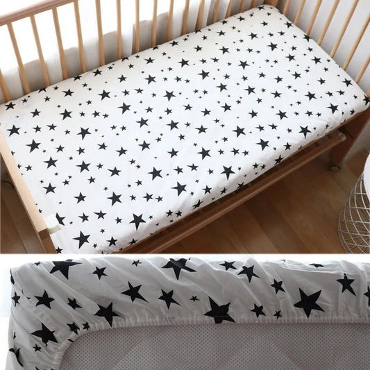 100% Cotton Baby Crib Fitted Sheet